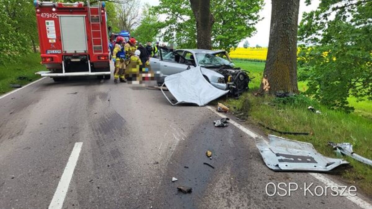 ŚMIERTELNY WYPADEK POD KORSZAMI