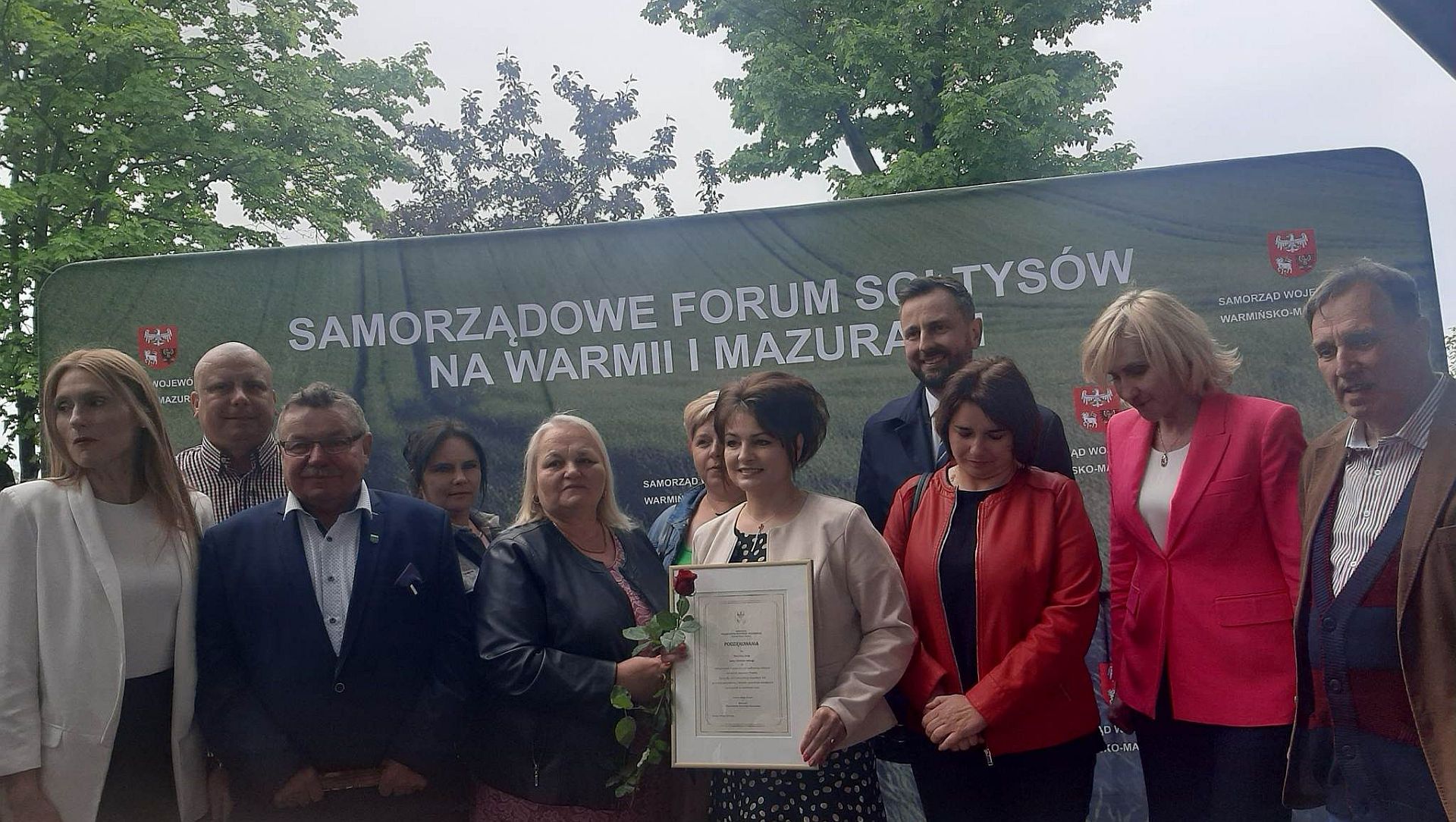 SOŁTYS SOŁECTWA KAŁWĄGI WYRÓŻNIONA PRZEZ MARSZAŁKA